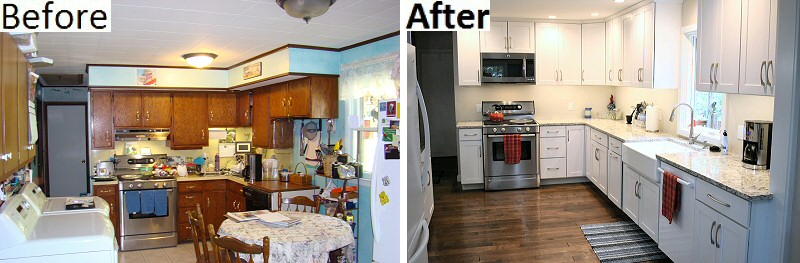Kitchen Remodeling Before And After Pics Lehighton Pennsylvania Service Construction Co Inc