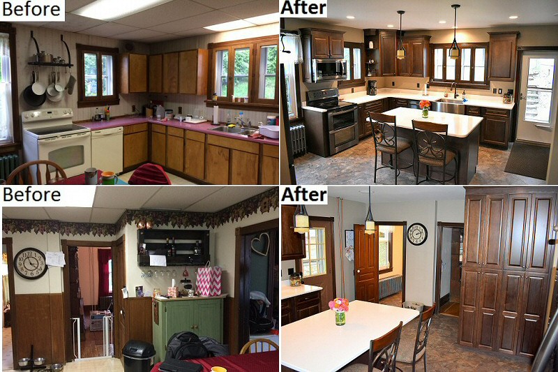 Kitchen Remodeling Lehigh Valley Poconos Lehighton PA Before And After Pictures